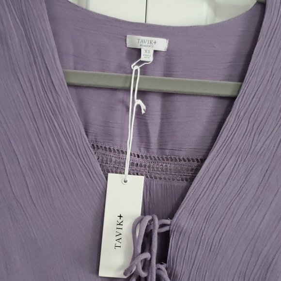 NWT Women's Tavik Purple Lavender Beach Cover Up Dress XS - Picture 3 of 7